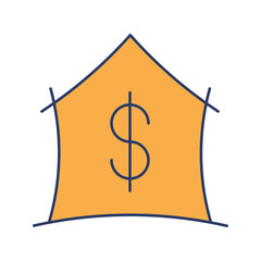 Poster - Modern home buying and sell icon