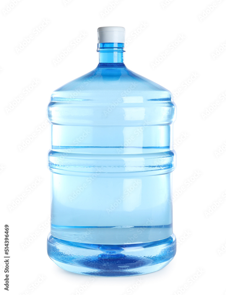 Bottle of clean water isolated on white
