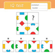 Education logic game for children. Puzzle for kids. IQ test. Match the right object. Vector illustration. Sheet for printing.