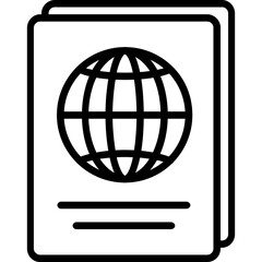 Sticker - Passport Icon