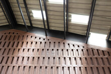 Warehouse Interior Architectural Details.ventilation Block And  Polycarbonate Roof.