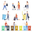 © Macrovector - People Sorting Waste Set