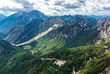 Fototapeta  - Unterwegs auf der höchsten Straße Sloweniens zum Magart Gipfel - Slowenien - Italien