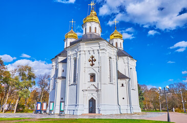 Sticker - The facade of St Catherine's Church in Chernihiv, Ukraine