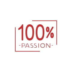 Poster - 100 percent passion message