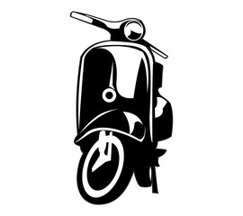 Wall Mural - Vespa motorcycle logo - vector illustration, emblem design on white background