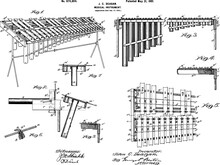 Marimba Music Instrument Patent From 1901