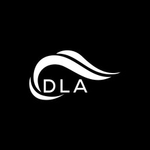 DLA Letter Logo. DLA Best Black Ground Vector Image. DLA Letter Logo Design For Entrepreneur And Business.
