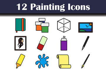 Sticker - Painting Icon Set