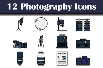 Canvas Print - Photography Icon Set