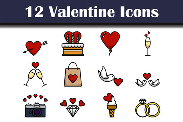 Sticker - Valentine Icon Set