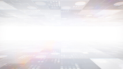 Grey cyber digital technology abstract background with copy space.