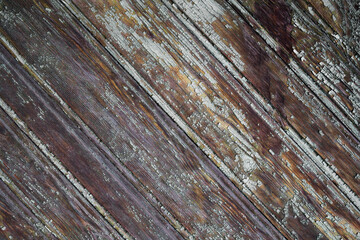 Sticker - old brown weathered wooden floor diagonally