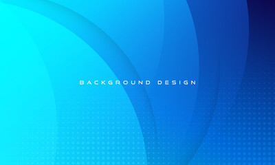 Wall Mural - Abstract blue gradient background. Dynamic shapes composition