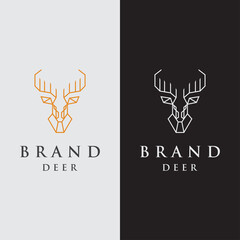 Wall Mural - Deer Logo Template Design Vector