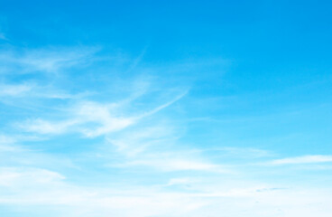 Wall Mural - blue sky background and white clouds soft focus