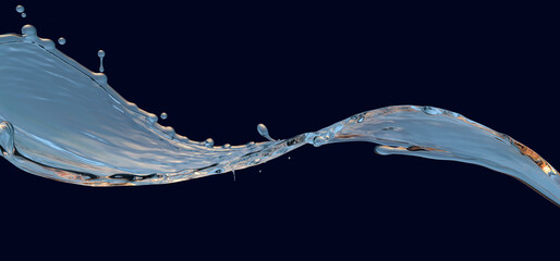 Wall Mural - water line split sky and underwater template