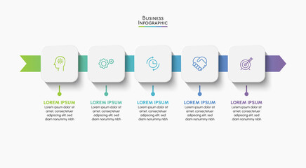 business data visualization. timeline infographic icons designed for abstract background template mi