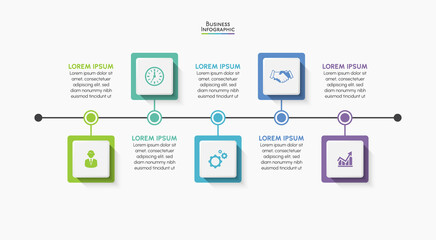 Business data visualization. timeline infographic icons designed for abstract background template milestone element modern diagram process technology digital marketing data presentation chart Vector
