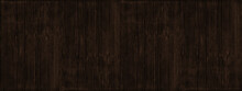 Dark Brown Wood Grain Old Shabby Surface Wide Texture. Grungy Rough Wooden Background