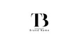 T B BT TB abstract vector logo monogram template
