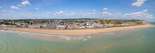 The Panoramic View Of The Town Of Hastings, East Sussex , ,England.