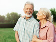 © Lumos sp - woman man outdoor senior couple happy lifestyle retirement together smiling love fun elderly active vitality nature mature portrait