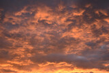 Fototapeta Na sufit - Orange and grey cloudscape 
