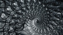 Black And White Background Of A Spiral