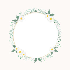 white and blue floral frame for wedding