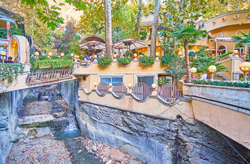 Poster - The restaurants on Darband mountain, Tehran, Iran