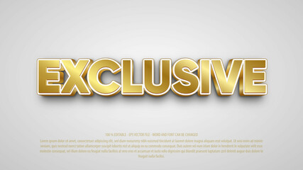 exclusive 3d style editable text effect