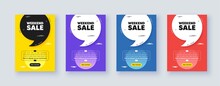 Poster Frame With Quote, Comma. Weekend Sale Tag. Special Offer Price Sign. Advertising Discounts Symbol. Quotation Offer Bubble. Weekend Sale Message. Vector
