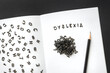 © Leka - dyslexia word with inverted letters