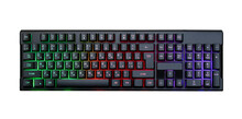 Gaming Keyboard With RGB Light On White
