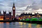 Fototapeta Fototapety z mostem - Big Ben (Queen Elizabeth's Tower) - London, UK.