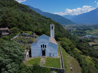 Wall Mural - San Miro church on Lake Como