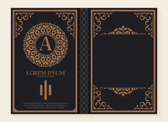 Ornamental book cover design