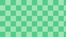 Cute Green Checkers, Gingham, Plaid, Checkerboard Pattern Background Illustration, Perfect For Wallpaper, Backdrop, Postcard, And Background For Your Design