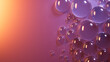 © RocknRoller Studios - Dew Droplets on Orange and Purple Background. Macro Wallpaper with Copy-Space.