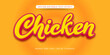 © Lavanart89 - Chicken text 3d style editable text effect