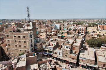 Poster - Sukkur, Pakistan - 24 Mar 2021: The view of the center of Sukkur, Pakistan