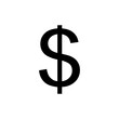 © Shwetofficial - Dollar sign simple icon on white background. Vector illustration. Money cash Vector illustration, EPS10.Currency symbol vector.