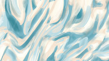 Extra Large Teal Canvas Artwork, Abstract Paint Strokes, Calming Artistic Texture, Beige Pattern