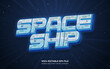 © Fauzan - Spaceship editable text style effect