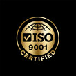 ISO 9001 Certified golden sign