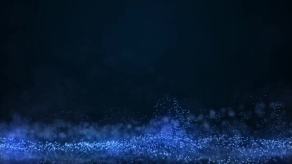 Abstract futuristic - technology with polygonal shapes on dark blue background. Design digital technology concept.