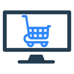 Sticker - Ecommerce, online, shopping icon