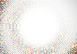 © Harryarts - Abstract circular colorful dotted on white background