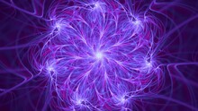 Flower Fractal Star Rebirth - Seamless Looping Spirals Abstract Background, Relaxing Meditative Spiritual Fusion, Intricate Kaleidoscope Mandala, Sacred Colorful Imagination Geometry.